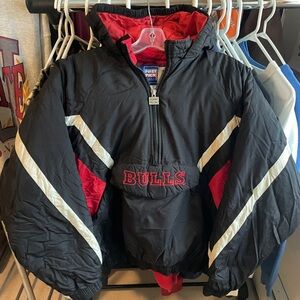 STARTER Black and Red Bomber Jacket